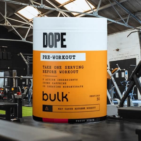 Dope Pre-workout 30 port Punch med fruktsmak Bulk Pre-workout