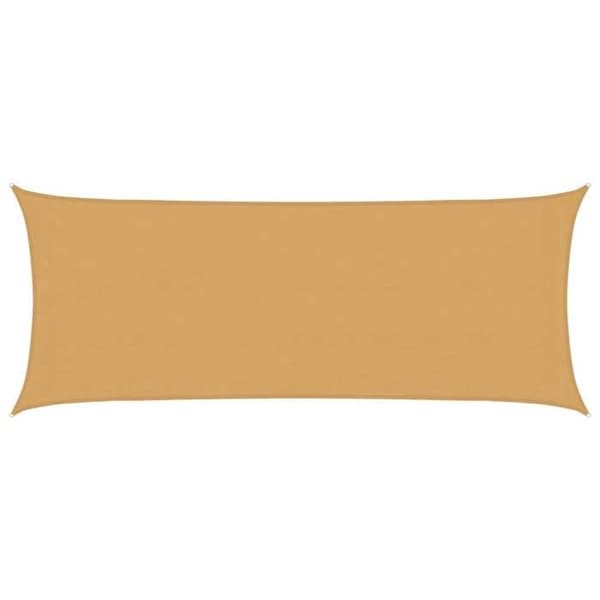 vidaXL Solskyddsduk 160 g/m² rektangulär sand 2x5 m PEHD 4002033