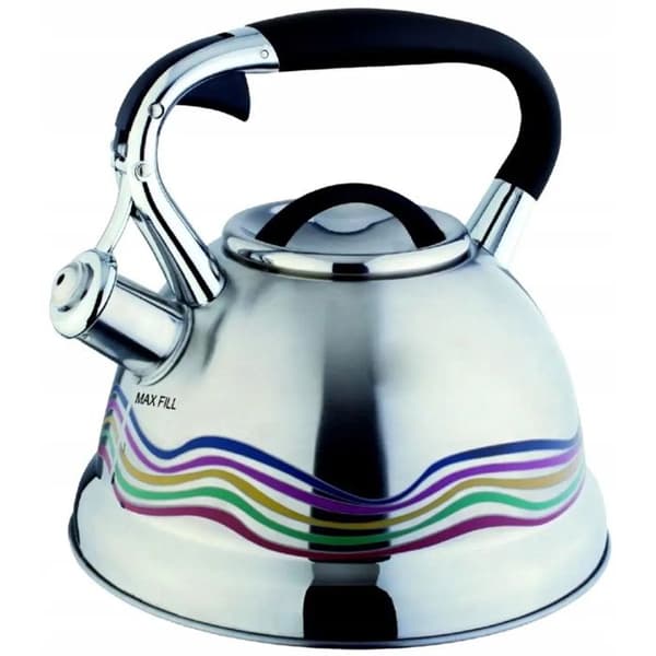 Kanna - KINGHOFF - KB-7048 - 2,7 L - Termometerindikator i krom - Rostfritt stål - Induktionskompatibel