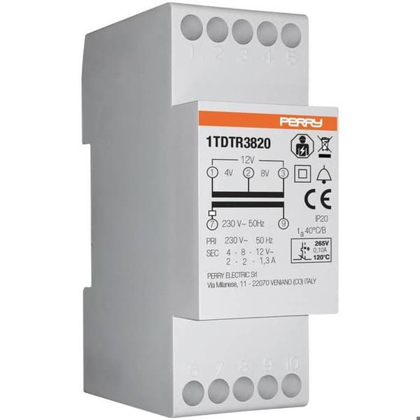 Sesam ZT 3820 - TRANSFORMATORADAPTERA - ST 3820 Klocktransformator med skydd mot kortslutning av