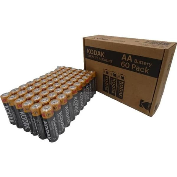 Paket med 60 AA-batterier - LR06 Alkaline - KODAK