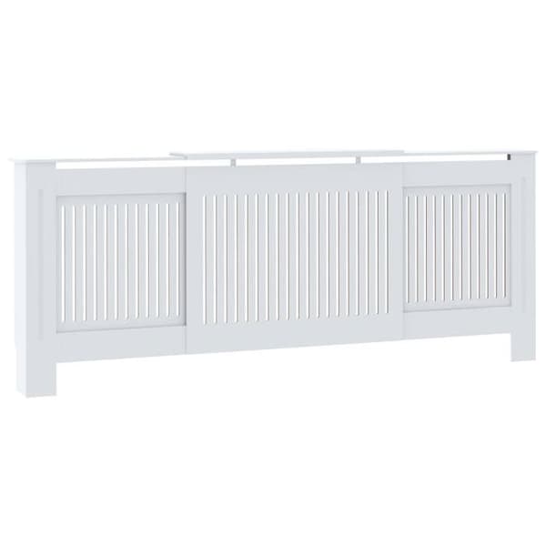 vidaXL Kylarskydd MDF Vit 205 cm 325547
