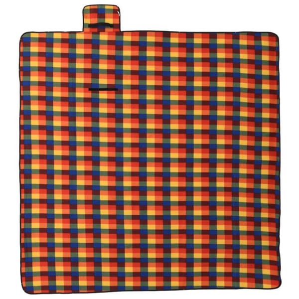 Fällbar picknickfilt 200x200 cm sammet