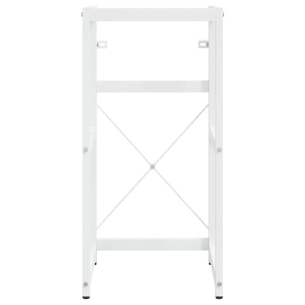 vidaXL Badkran i vit 40x38x83 cm Järn