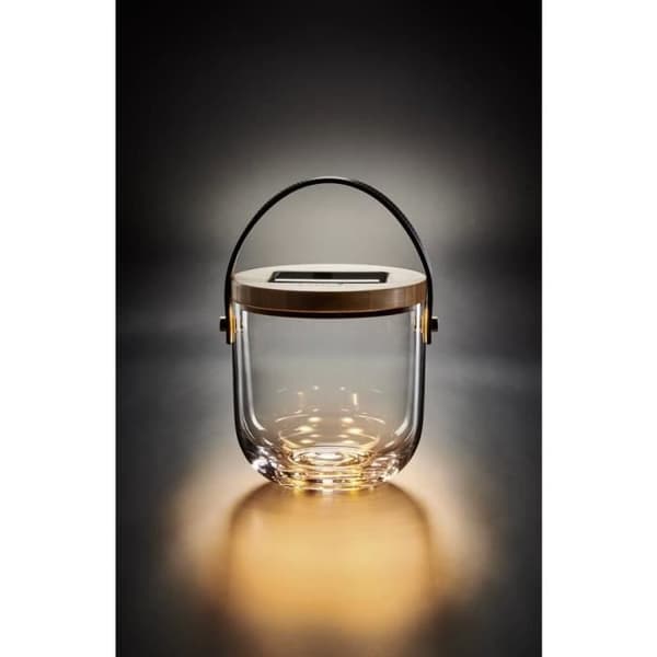 Dekorativ belysning - Krinner - Deco Glass Basic 22500 - LED - Varm vit - Glas och bambu
