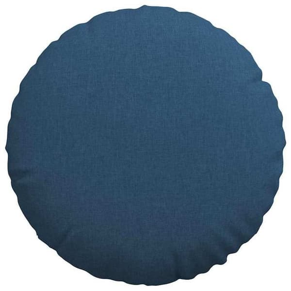 vidaXL Sittkuddar 2 st Blå Ø80 x 29 cm tyg 42014239