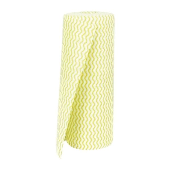 Gul non-woven chiffon - Rulle med 100 chiffoner - Jantex