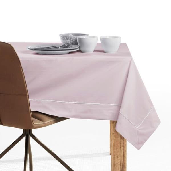 Rektangulär duk DecoKing Pure 160 x 450 cm - Puderrosa borstad, 50% bomull/50% polyester