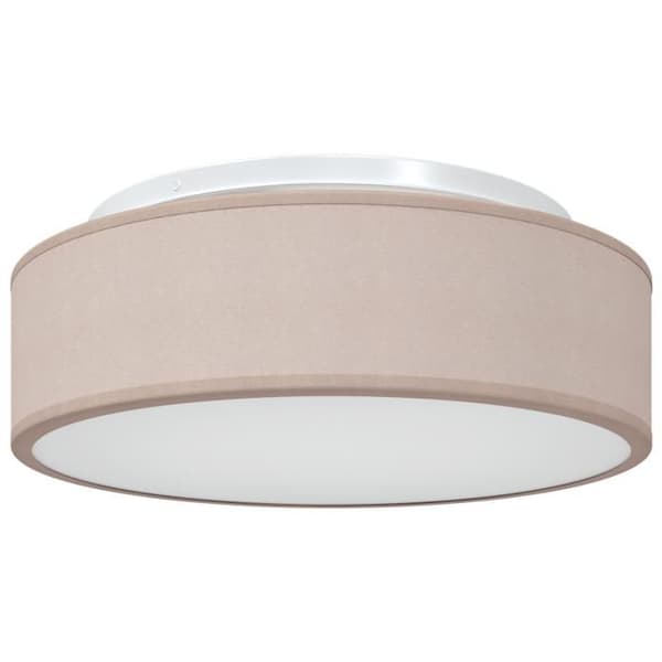 Takplafonder i taupe Ø 38 cm tyg E27