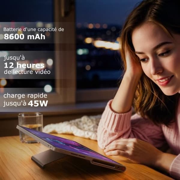 LENOVO Tab Plus pekplatta - 11,5" 2K IPS - 8 GB RAM - 128 GB lagring - Grå