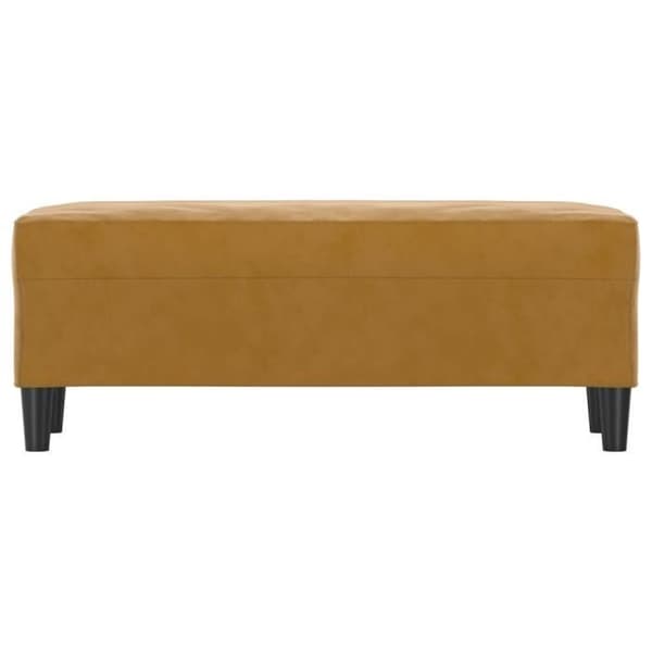 349428 vidaXL Soffa Brun 100x35x41 cm Sammet