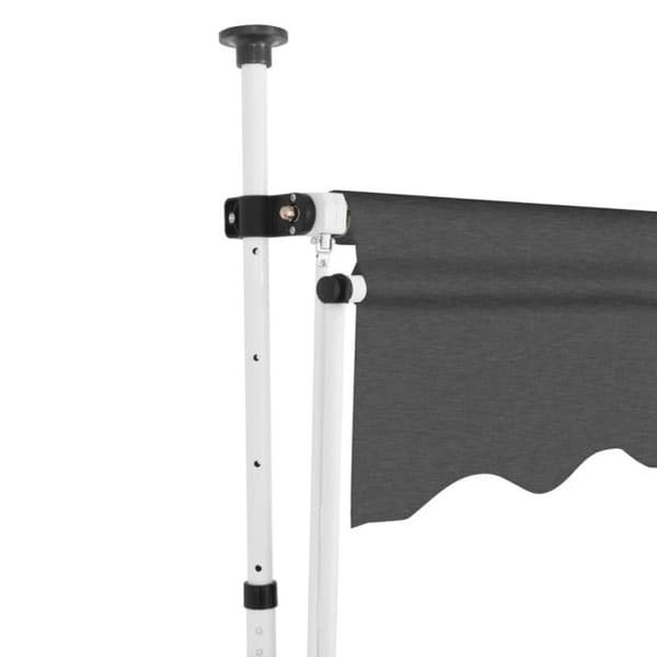 Fällbart markis - vidaXL - 300 cm - Antracit - Polyester - Manuell