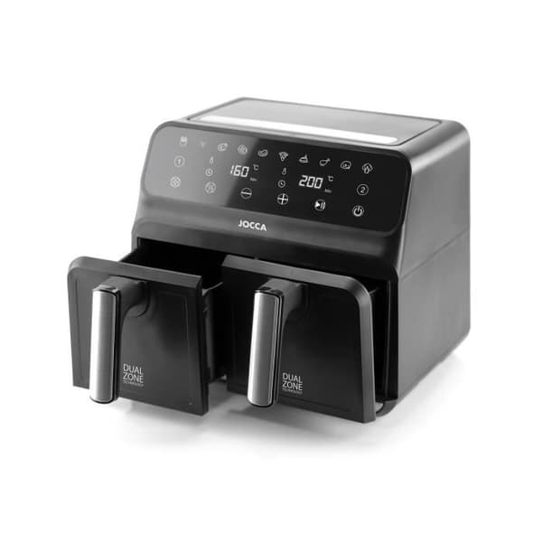Dubbelluftfritös - JOCCA - 2097 - 4L + 4L - 38,5x39,5x31,5 cm