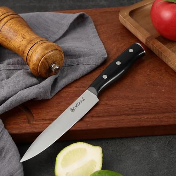 LAGUIOLE CUISSON - Svart kontorskniv 24cm - "Gleam"