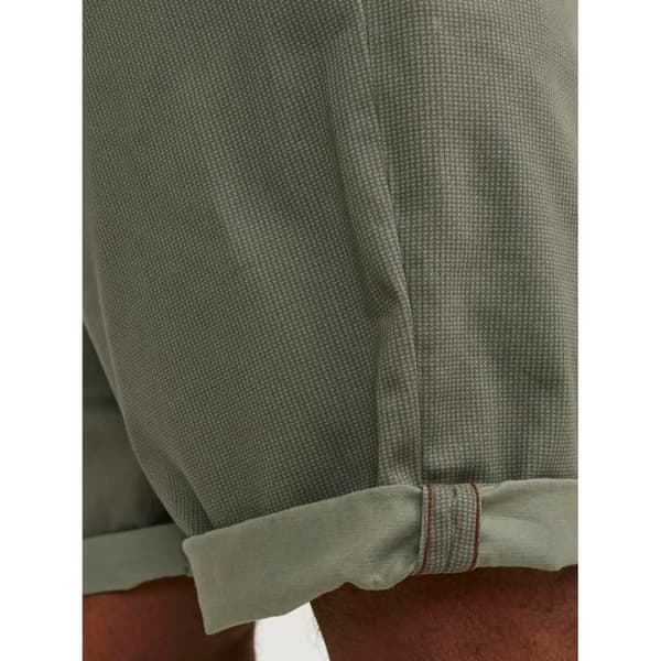 Jack & Jones Kort chinos Bowie tryckt grön stretch midjehöjd Regular