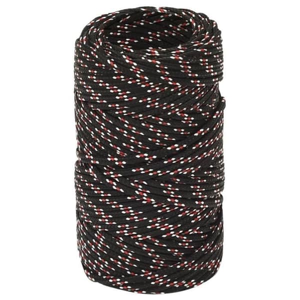 152321 vidaXL Båtrep Svart 2 mm 500 m Polypropen
