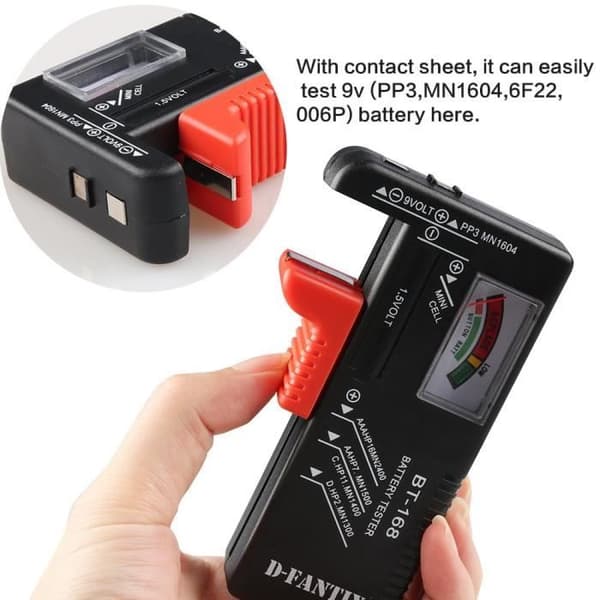 D-FantiX Universell Batteritestare BT-168