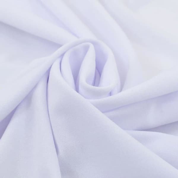Bordsskydd i elastisk material - vidaXL - 120x74 cm - Vit - Rektangulär - 90% polyester, 10% elastan