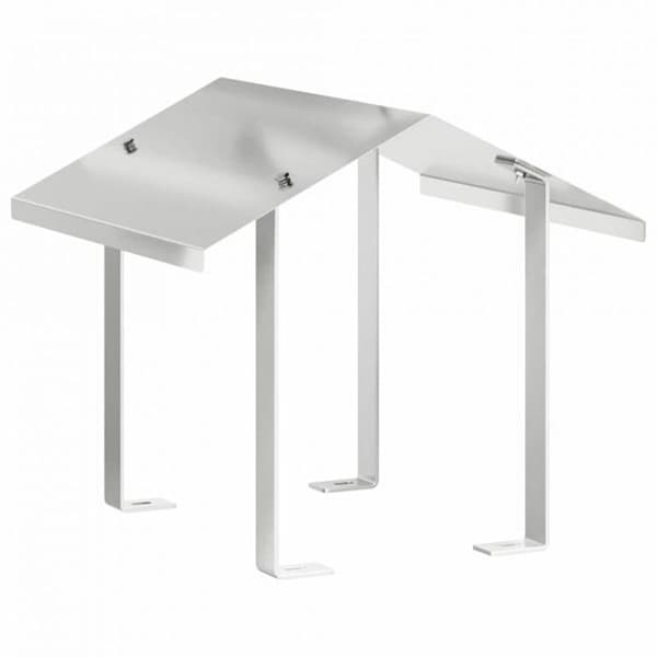 Vidaxl Skorsten Silver 40 x 40 x 37,5 cm Rostfritt stål