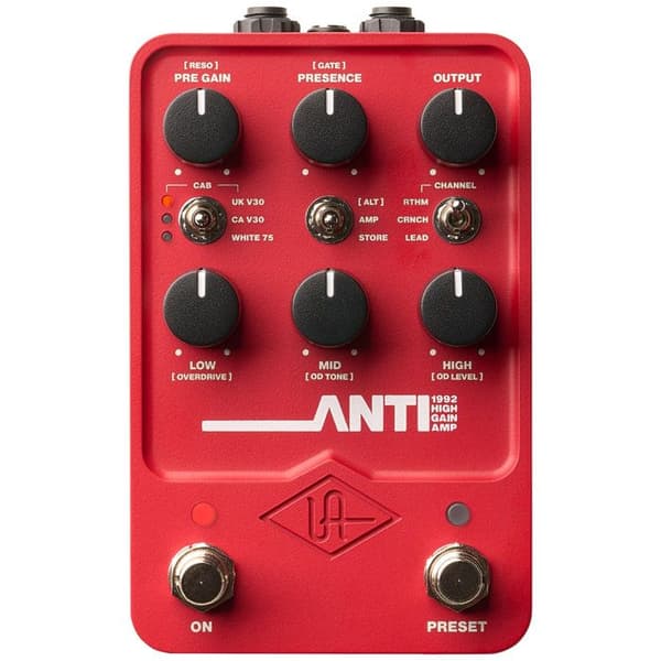 Universal Audio UAFX ANTI 1992 Hög Gain Förstärkare Gitarr Effekter