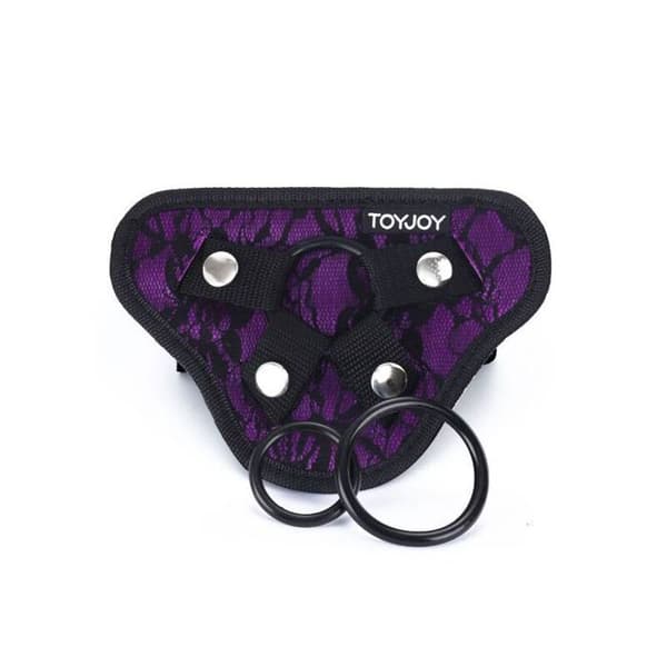 GET REAL - SPETS HARNES VIOLETT STRAP-ON -