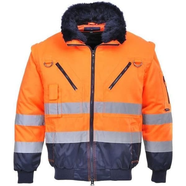 Pilotjacka 3 i 1 HV-Orange-M - PORTWEST - PJ50
