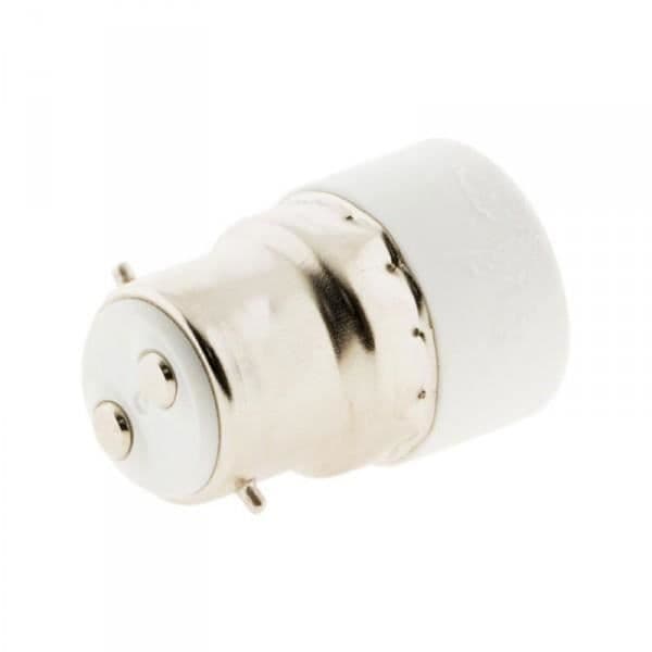 Sockeladapter - Zenitech - B.22 till E.14 - Svart - 250V - 100W