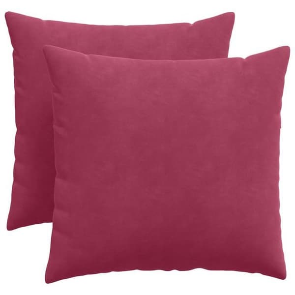 Coussin Vidaxl Soffkuddar 2 st Bordeaux 50 x 50 cm