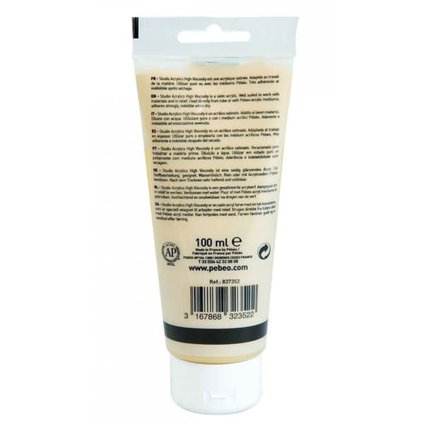 Akrylfärg - Pébéo - Studio - Iridescent Gold - 100 ml - Blank