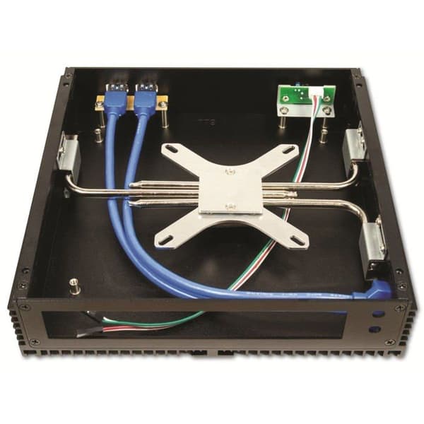 IPC-hölje - INTERTECH - IP-40 - Svart - Serial ATA-600 - Passiv kyld