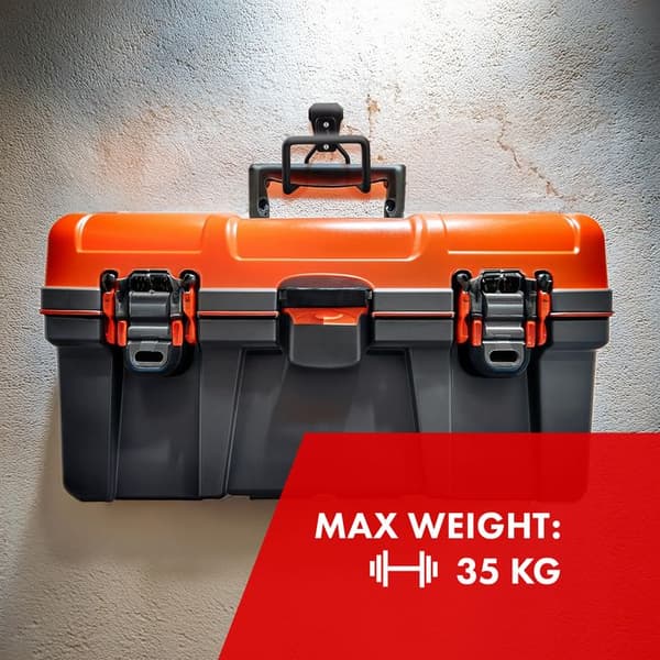 Stödvägg för garage - Maclean - MC-441 - Stål - Max last 35kg - Svart