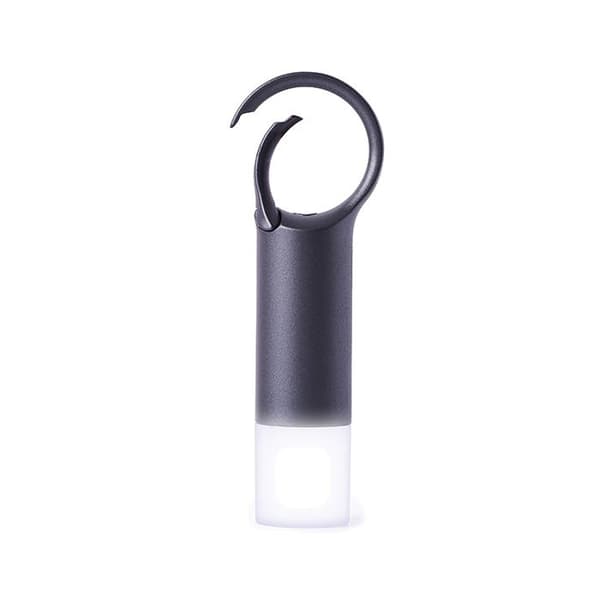 Nyckelring - LEXON - Nomaday Flash LED - Inbyggd belysning - Elegant design - Grå/Brons