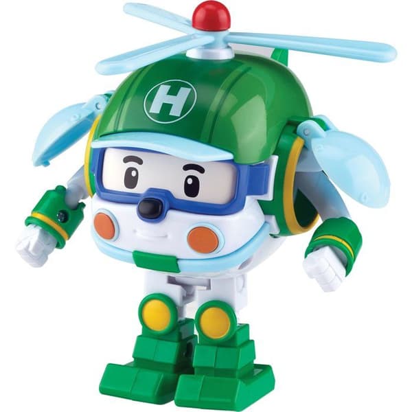 Figurine robot helikopter 10 cm - Silverlit – Robocar Poli – Transformabelt fordon Heli 2-i-1