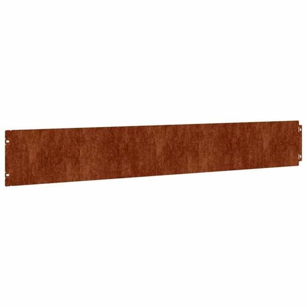 vidaXL Gräskanter 50 st 15x103 cm flexibel cortenstål 821893