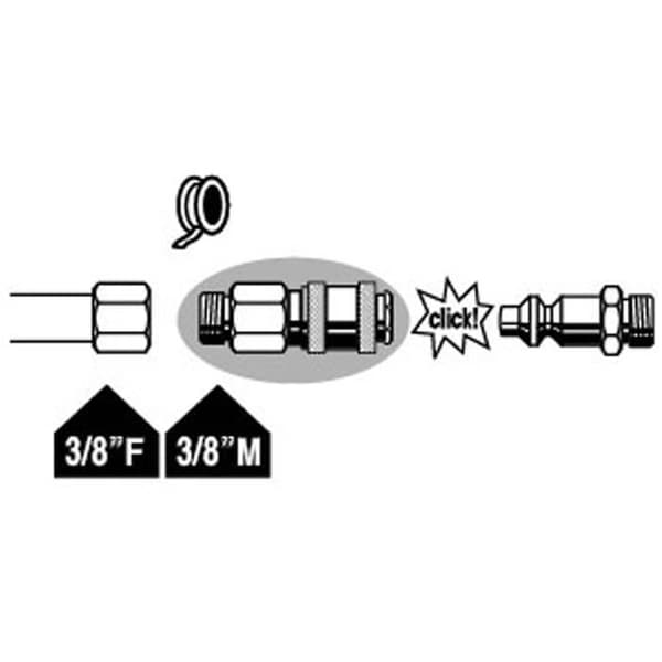 MECAFER Universal snabbkoppling 3/8" M