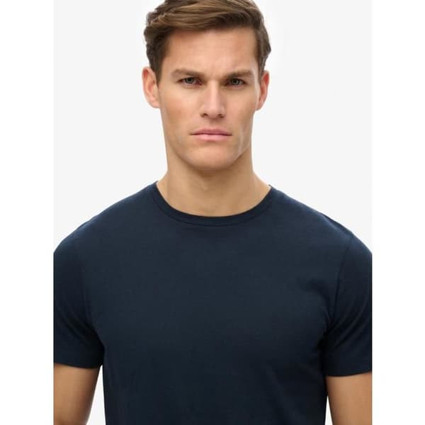 T-shirt med kort ärm Classic essential tee eclipse navy - Superdry
