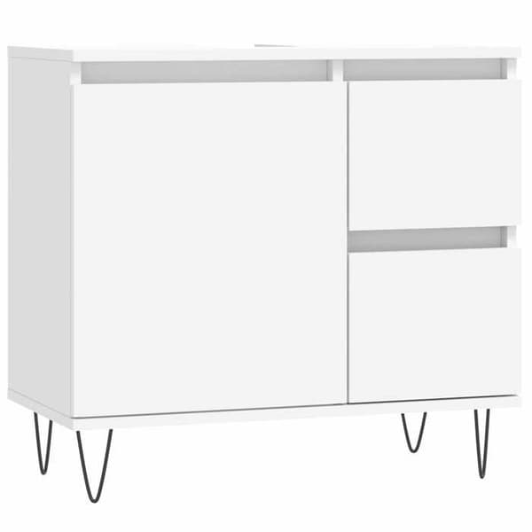 vidaXL Badrumsskåp Vit 65x33x60 cm Konstruerat trä 831604
