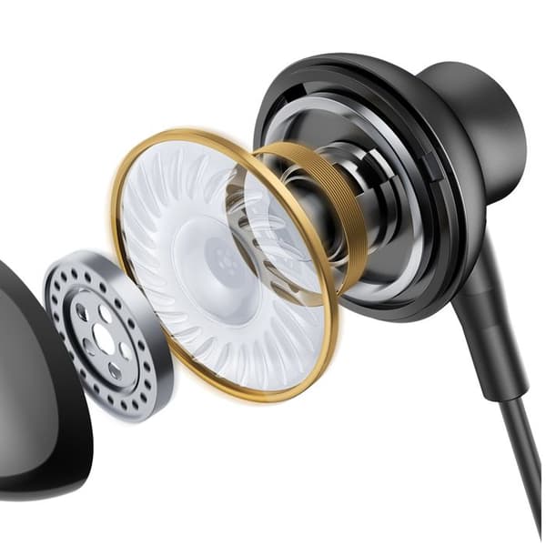 In-ear hörlurar med 1,2 m USB-C-kabel, svarta