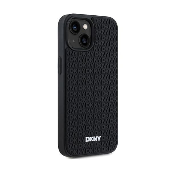 Smartphonefodral - DKNY - iPhone 15 Plus - 3D-gummi - Svart - Stötskydd