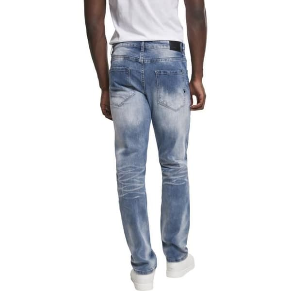 Jean slim herr i tvättad stretchdenim BRANDIT WILL No.1 - Blå, 98% bomull/2% elastan