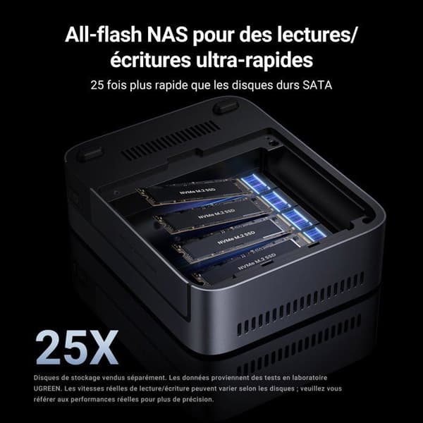 NAS-server - UGREEN - DXP480T Plus - 4 fack - 8 GB