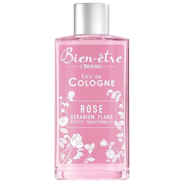 Eau de Cologne - VÄLBEHAG - Ros med Doft av Geranium - 250 ml - Blommig - Välbefinnande