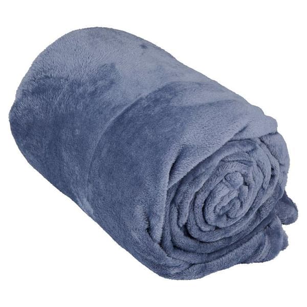 Täcke - ARTI CASA - Flanell - 200x150cm - Blå - Klassisk - Rektangulär