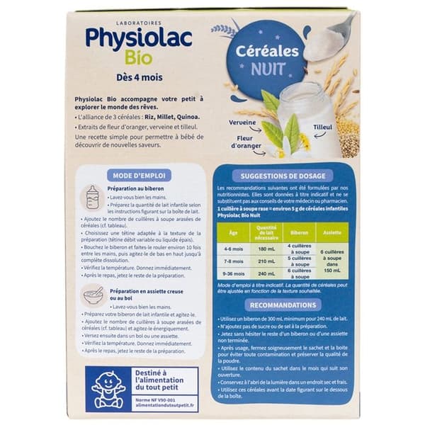 Physiolac Bio Cerealier Natt 200 g