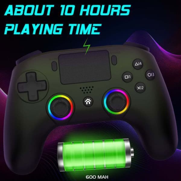 Manett - PS5 PC - Trådlös - LED RGB