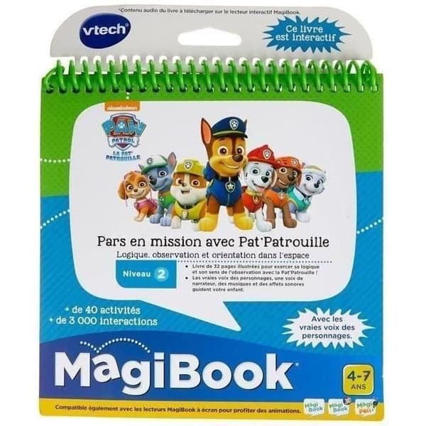Magibook Interactive Book - VTECH - Paw Patrol - Nivå 2 - 32 illustrerade sidor