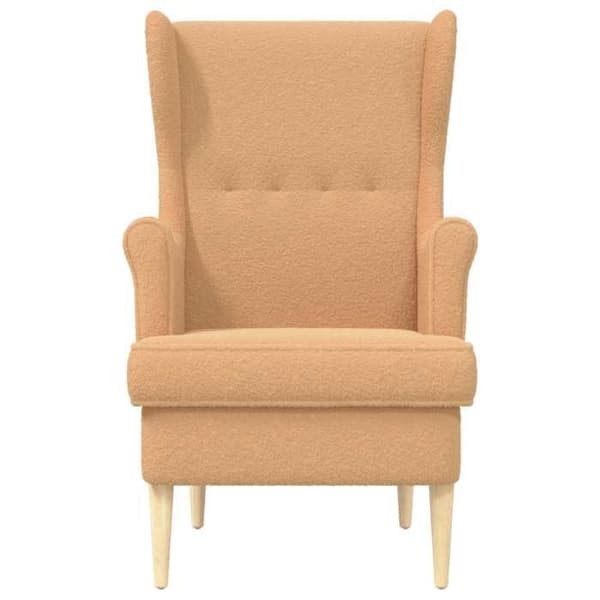 vidaXL fåtölj Beige tyg 42029895