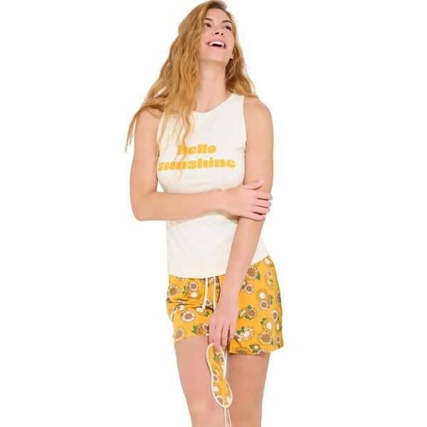 Pyjamaset kort linne dam Lisca Sommar