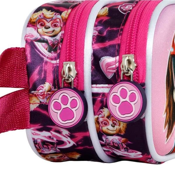 Trousse Double 3D - Paw Patrol Mighty - Rosa - One Size