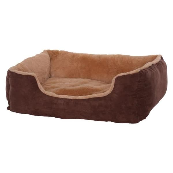Hundsäng - Dibea - DB00531 - Vändbar kudde - 60 x 48 cm - Beige/Brun